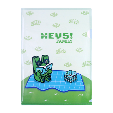 HEY5! Family A4 Plastic Folder 10 Pcs. - Well-read Froggie